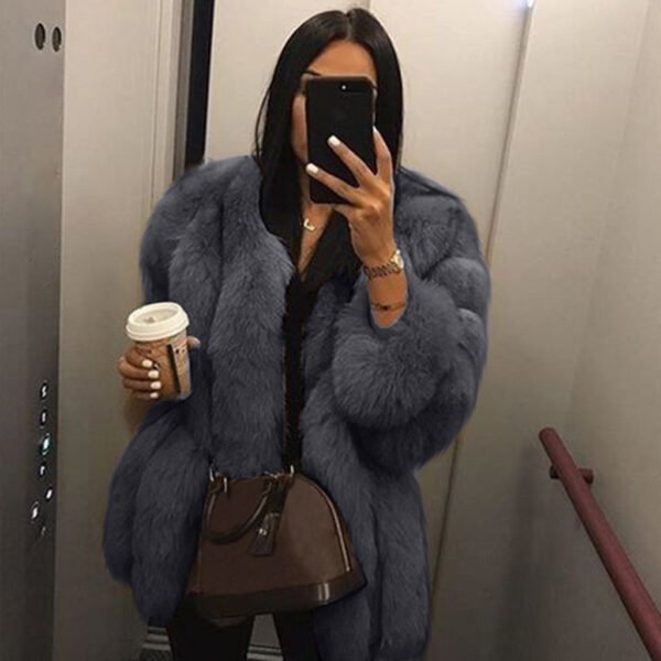 Artificial Fur Coat Jacket - Image 4