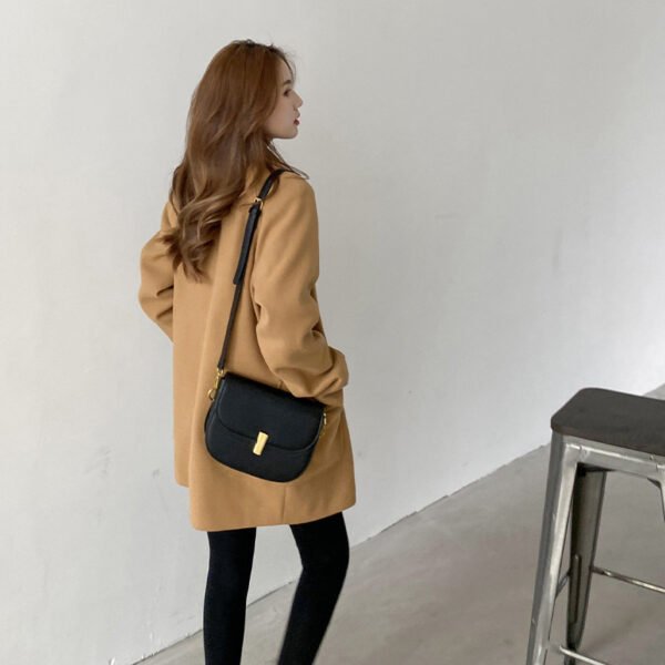 New High-End Temperament Woolen Coat Trench Coat - Image 6
