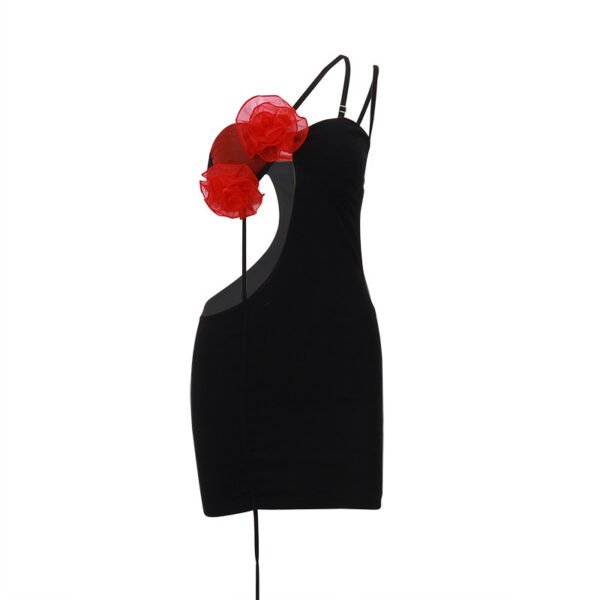 Off-shoulder Pure Design Sense Slim Hollow Hip Skirt For Women - Image 5