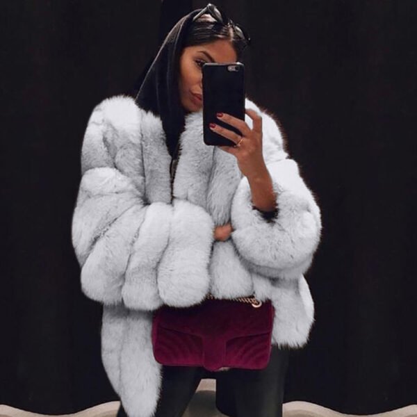 Artificial Fur Coat Jacket - Image 8