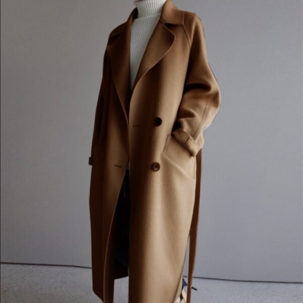 Womens Lapel Cashmere coat - Image 5