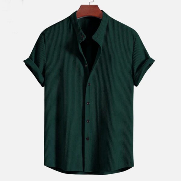 Short Sleeve Loose Shirt Top Summer Mens Clothing - Image 3