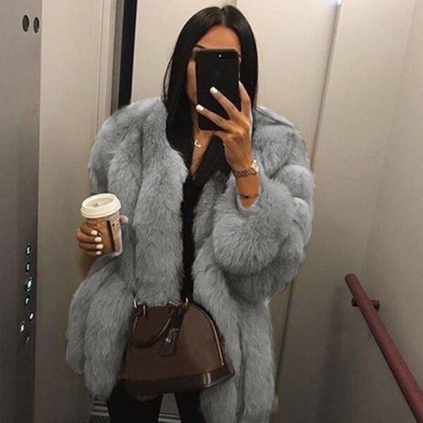 Artificial Fur Coat Jacket - Image 5