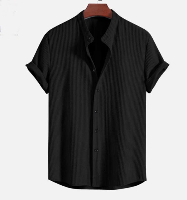 Short Sleeve Loose Shirt Top Summer Mens Clothing - Image 6