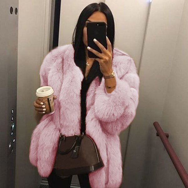 Artificial Fur Coat Jacket - Image 7