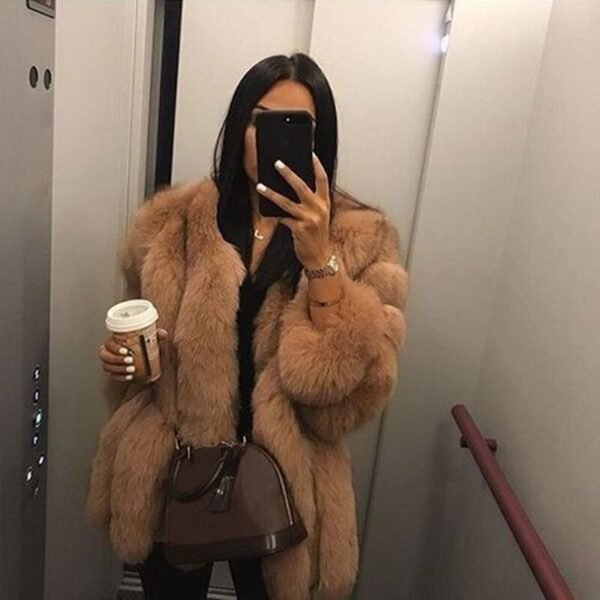 Artificial Fur Coat Jacket - Image 6
