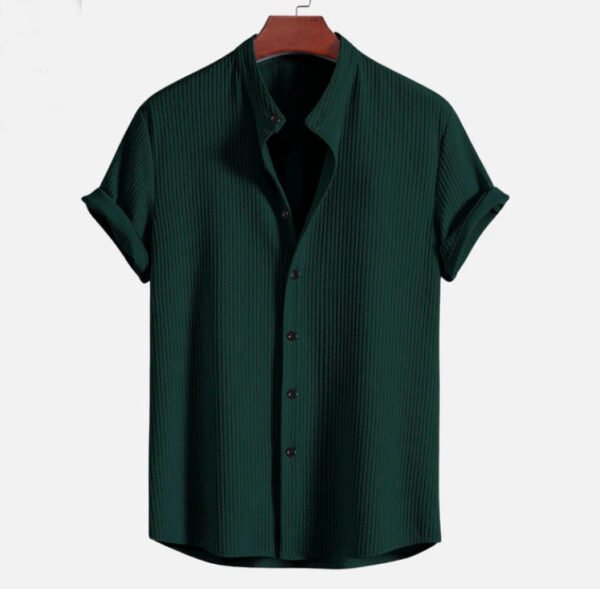 Short Sleeve Loose Shirt Top Summer Mens Clothing - Image 9