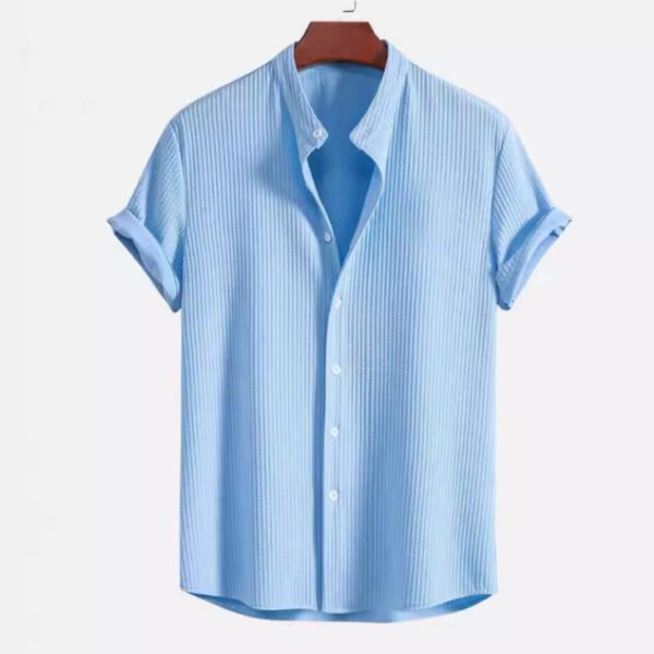 Short Sleeve Loose Shirt Top Summer Mens Clothing - Image 4