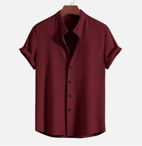 Short Sleeve Loose Shirt Top Summer Mens Clothing - Image 8