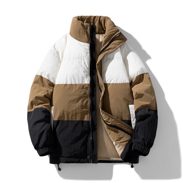 Winter Cotton-padded Coat Men's Loose Lapel Bread Coat - Image 6