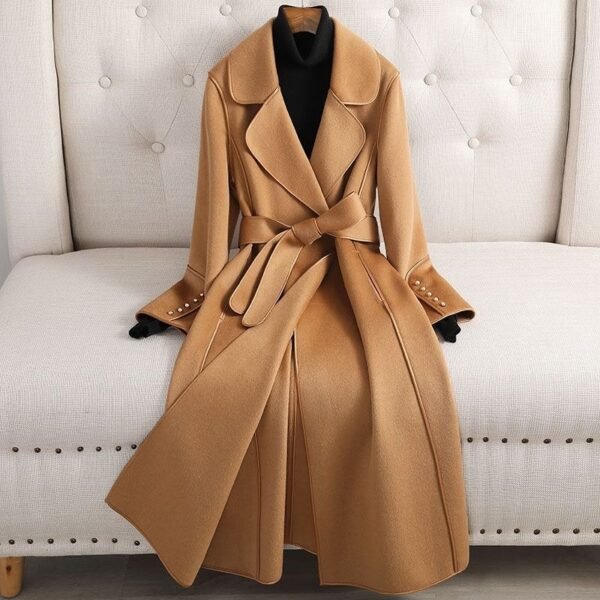 Women's Fashionable High-end Woolen Coat - Image 5