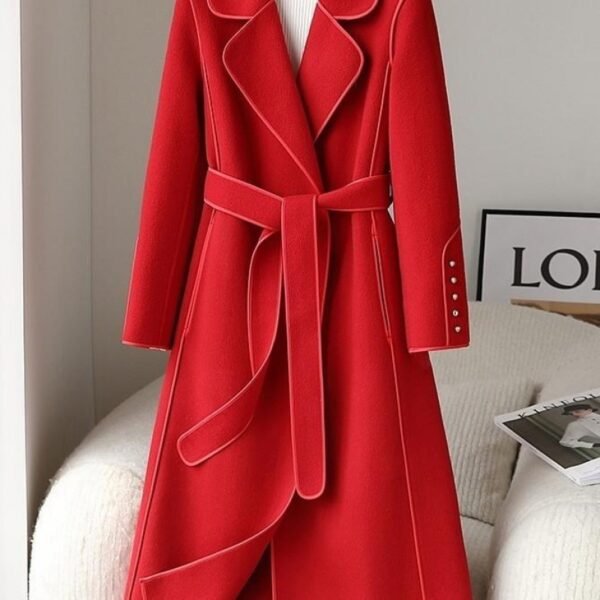 Women's Fashionable High-end Woolen Coat - Image 4