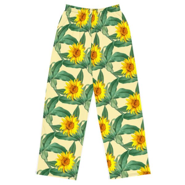 All-over print unisex wide-leg pants - Image 2