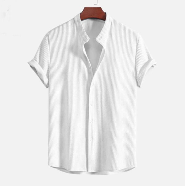 Short Sleeve Loose Shirt Top Summer Mens Clothing - Image 7