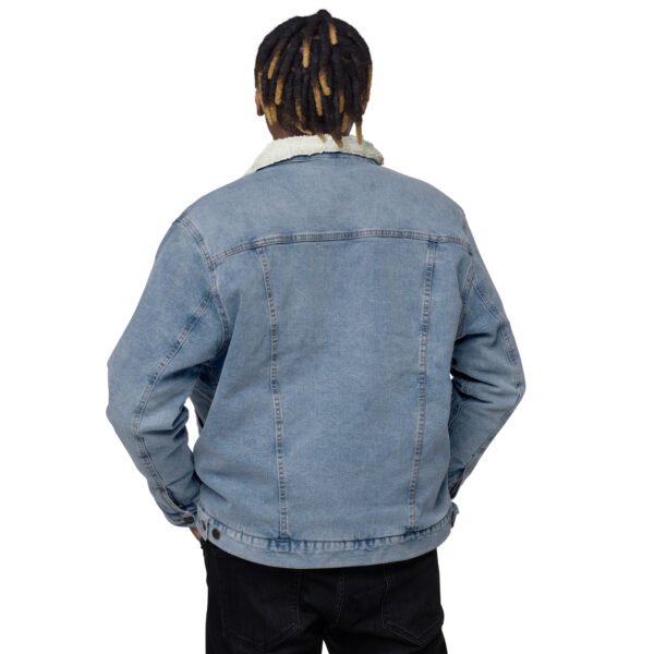 Unisex denim sherpa jacket - Image 8